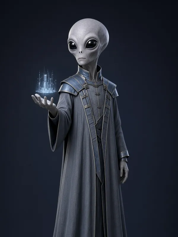 Zeth-Ka, an elder Grey in archive robes