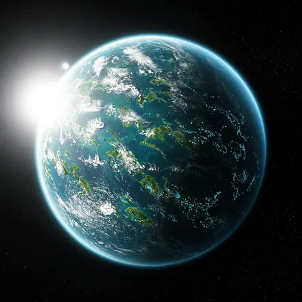 An ocean world near the bright star Sirius